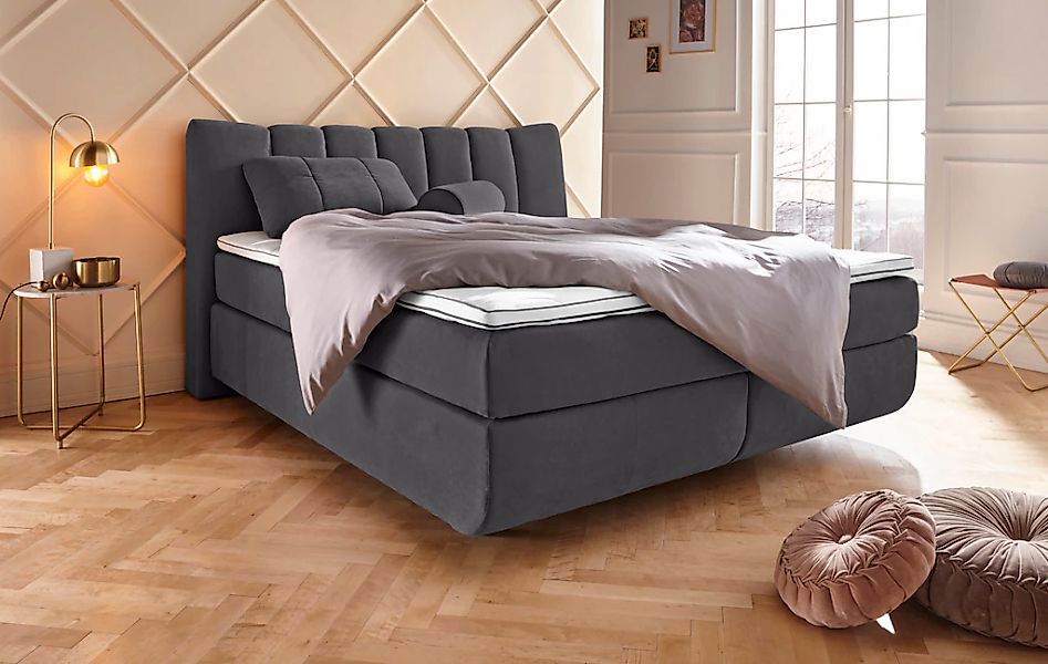 Home affaire Boxspringbett "Océane" Bodenfrei- wirkt freischwebend, verschi günstig online kaufen