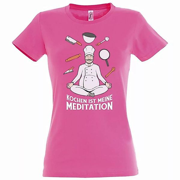 Youth Designz Print-Shirt Kochen ist meine Meditation Damen T-Shirt mit mod günstig online kaufen