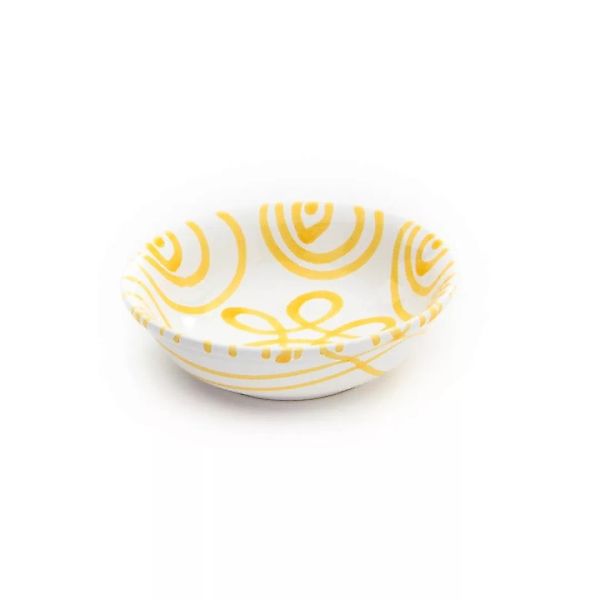 Gmundner Keramik Gelbgeflammt Müslischale klein d: 14 cm / h: 4,5 cm / 0,27 günstig online kaufen