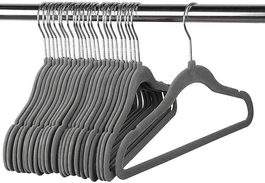 ElitVita Kleiderbügel 10-100 Stück Kinder Kleiderbügel, Samt, Anti-Rutsch, günstig online kaufen