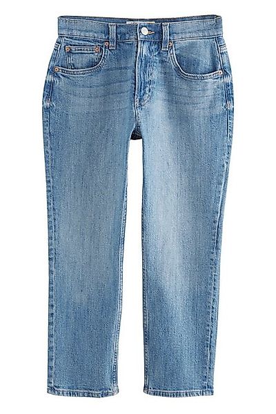 Next Caprijeans Verkürzte Denim-Caprishorts in Sanduhrenform (1-tlg) günstig online kaufen