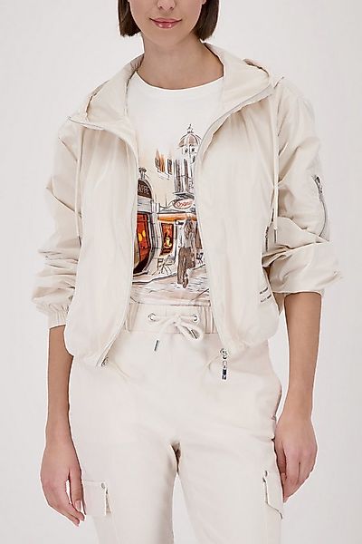 Monari Kurzjacke Basic Glanznylon Regular fit mit Reißverschlusstaschen günstig online kaufen