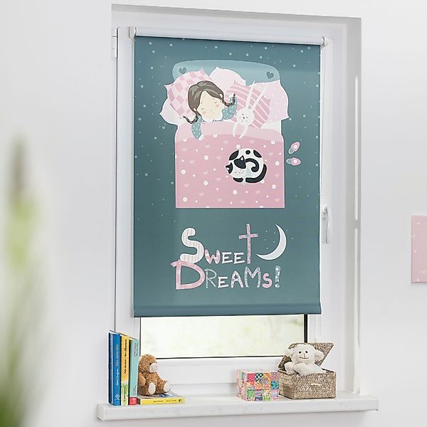 Seitenzugrollo Klemmfix Digital Sweet Dreams, LICHTBLICK günstig online kaufen