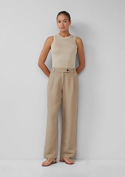 s.Oliver Chinos Hose Relaxed-Fit-Hose aus Leinenmix günstig online kaufen