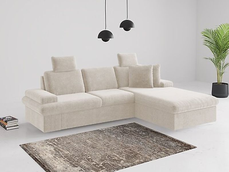 sit&more Ecksofa »Moreno«, mit Armteilverstellung,wahlweise mit Bettfunktio günstig online kaufen