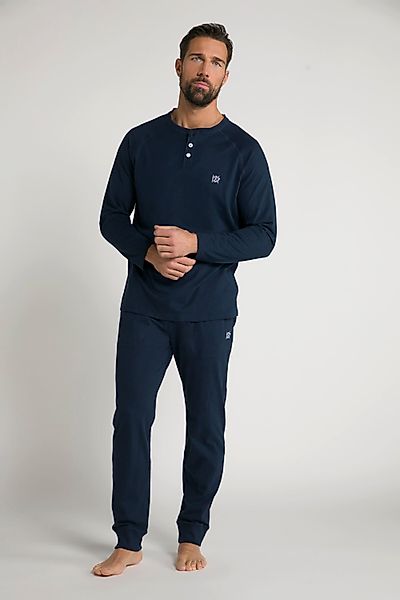 JP1880 Schlafanzug Schlafanzug Henley Langarm lange günstig online kaufen