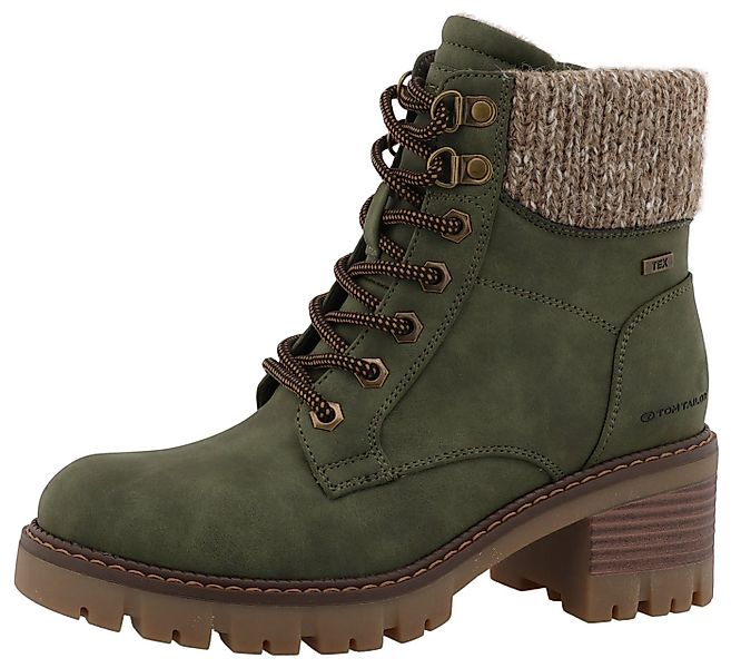 TOM TAILOR Winterstiefelette Workerboots, Stiefelette mit Blockabsatz günstig online kaufen