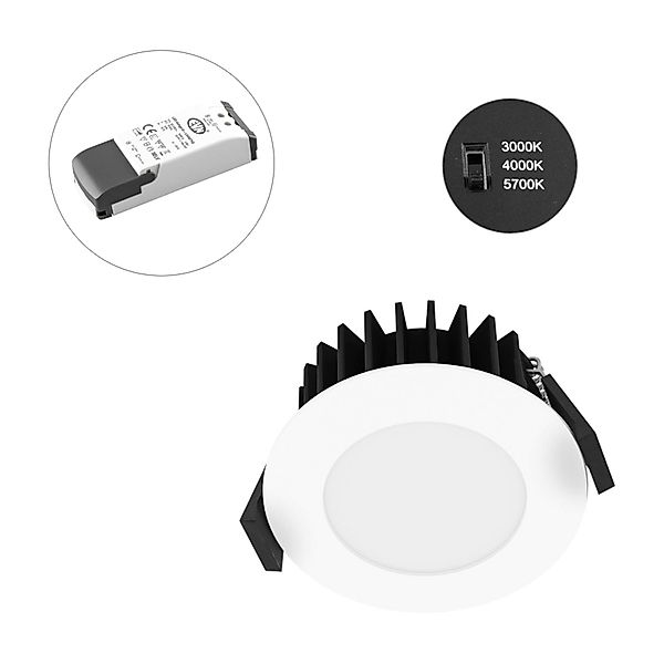 EVN Solido68 LED-Deckeneinbauleuchte 10W weiß günstig online kaufen