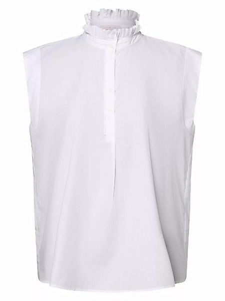 Rich & Royal Blusenshirt cotton blouse with ruffle sustainab, white günstig online kaufen
