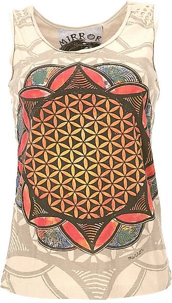 Guru-Shop T-Shirt Mirror Tank Top, Yoga-Top - Flower of life/sand alternati günstig online kaufen