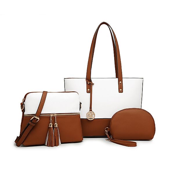 Miss Lulu Handtasche Damen 3-in-1 Handtaschen-Set günstig online kaufen
