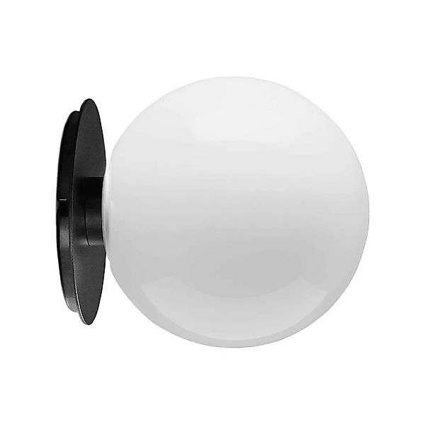 Menu - TR Bulb Wand-/Deckenleuchte - opal glänzend/schwarz/H 22cm, Ø 20cm günstig online kaufen