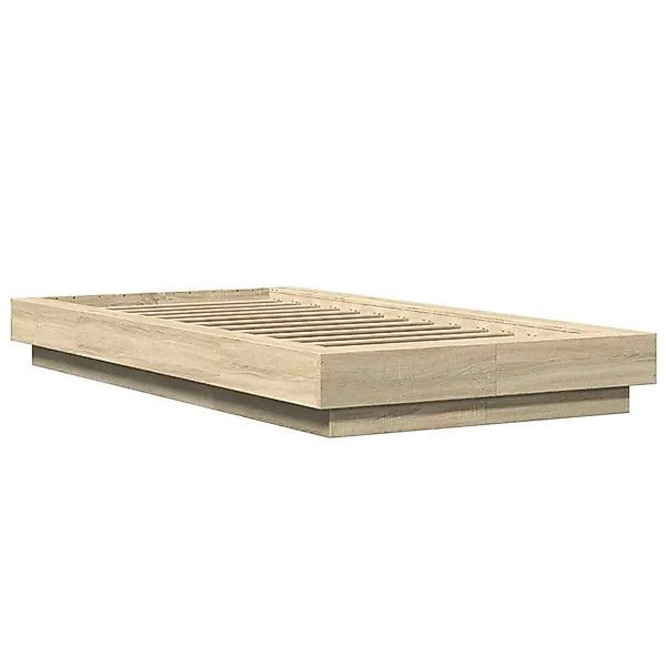 vidaXL Bettgestell Sonoma-Eiche 100x200 cm Holzwerkstoff 3281205 günstig online kaufen