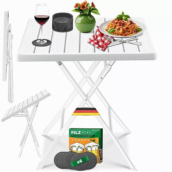 KESSER Bistrotisch Balkontisch klappbar (Gartentisch mit günstig online kaufen