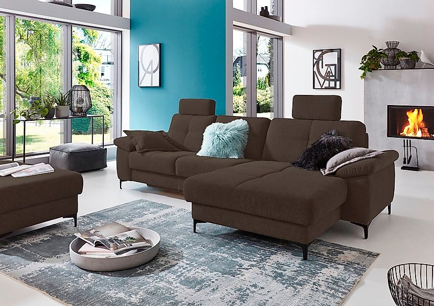 3C Carina Ecksofa »Burnaby bequem und modern, OTTOs Choice, L-Form« 2 Kopfs günstig online kaufen