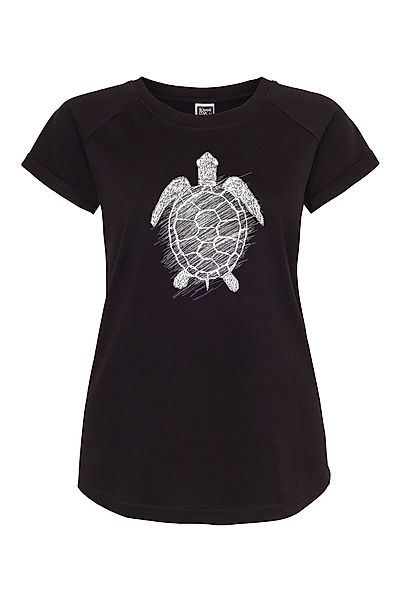 Schildkröte Frauen Raglan T-shirt Biobaumwolle Ili4 günstig online kaufen