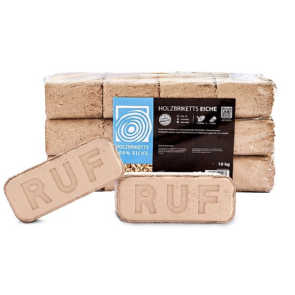 Panorama24 Holzbriketts RUF Eiche 20 kg Packung 2 Blister günstig online kaufen