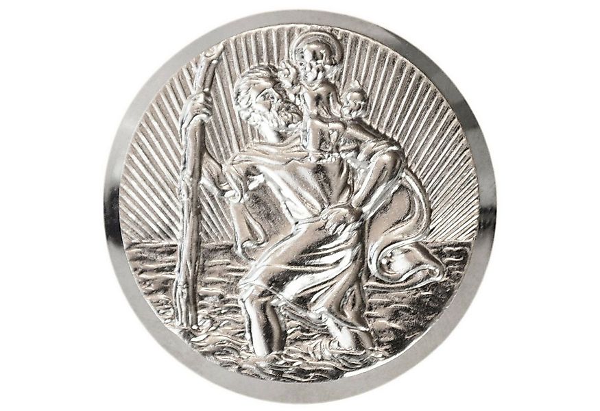 PistolaPeppers Metallschild 3D Relief Plakette Heiliger Sankt Christophorus günstig online kaufen