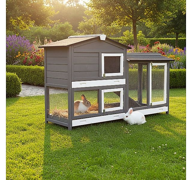 Zooprinz Kleintierstall Rudy mit Auslauf auf Stelzen 145x50x94 cm (BxHxT), günstig online kaufen