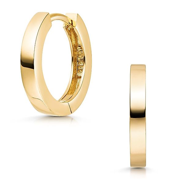 Materia Klappcreolen Gelbgold Creolen Ohrringe klassisch günstig online kaufen