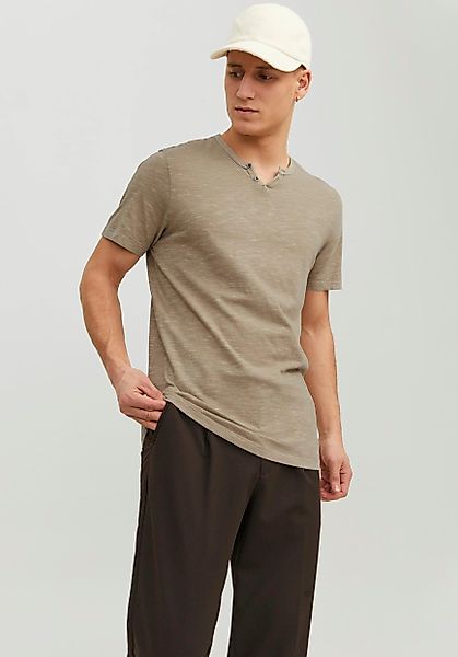 Jack & Jones T-Shirt JJESPLIT NECK günstig online kaufen