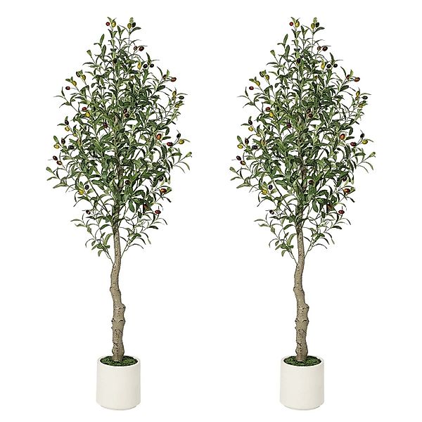 Kunstbaum Künstliche Olivenbäume für den Innenbereich,1.5/1.8 günstig online kaufen