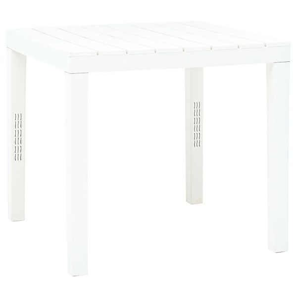 vidaXL Gartentisch Gartentisch Weiß 78x78x72 cm günstig online kaufen