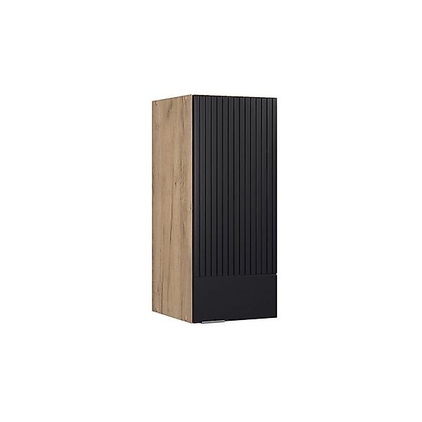 Vicco Hängeschrank Fame-Line, Schwarz gestreift/Goldkraft Eiche, günstig online kaufen