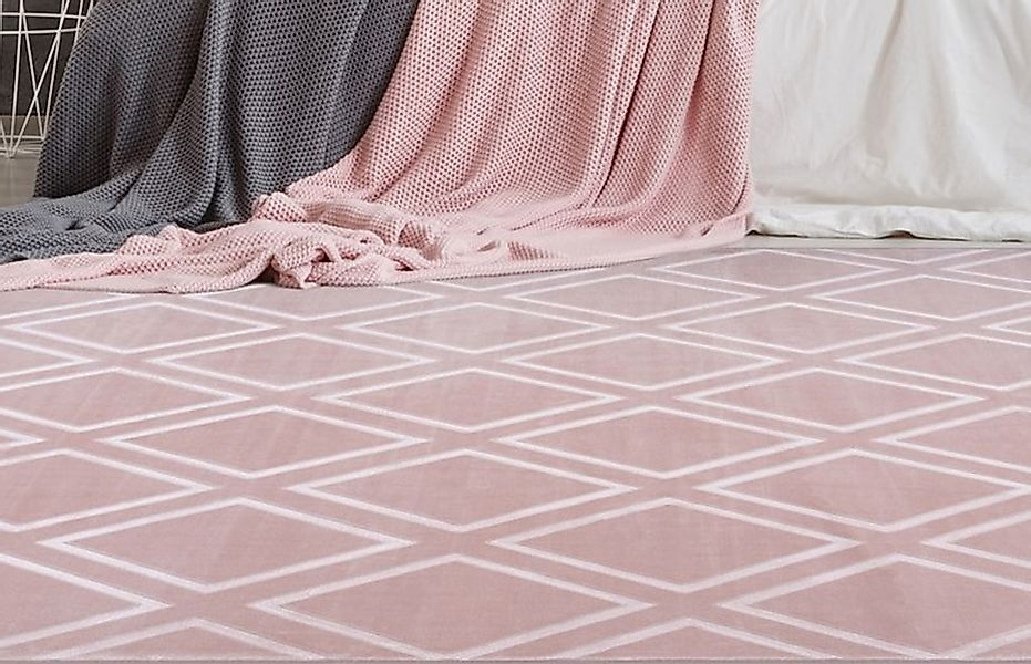 calo-deluxe Teppich "Latemar 400" rechteckig 7 mm Höhe Hoch -Tief Struktur, günstig online kaufen