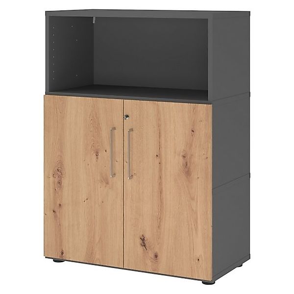 bümö Aktenschrank flexi Schrank Dekor: Graphit/Asteiche günstig online kaufen