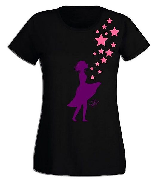 G-graphics T-Shirt Damen T-Shirt - Sterntaler Pink-Purple-Collection, mit t günstig online kaufen