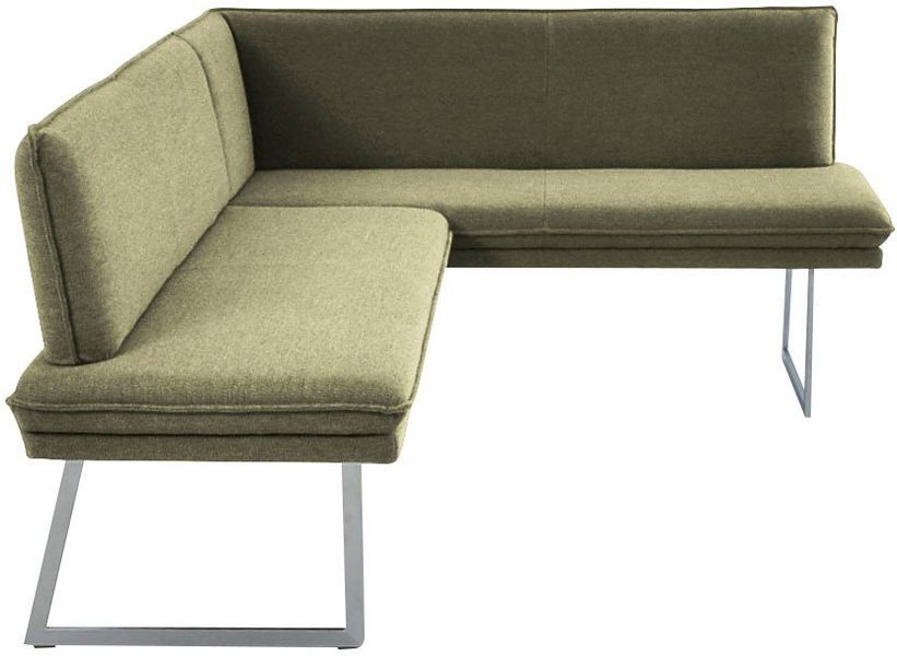 K+W Komfort & Wohnen Eckbank mit Sattlernaht und schmaler Kufe, langer Sche günstig online kaufen