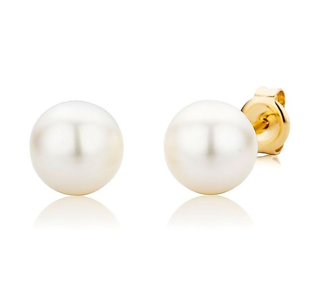 Miore Perlenohrringe MG9063E (inkl. Schmuckbox), für Damen in Gelbgold - Oh günstig online kaufen