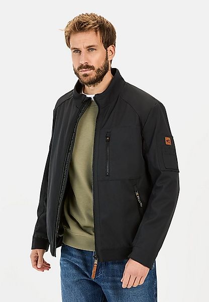 camel active Blouson aus recyceltem Polyester Langarm Stehkragen Markenlogo günstig online kaufen