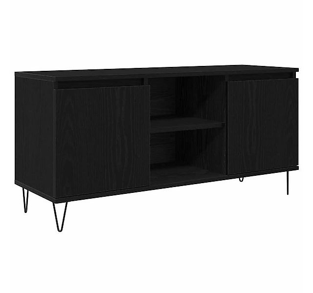 vidaXL TV-Schrank TV-Schränk Schwarz Eichen-Optik 104 x 35 x 50 cm Holzwerk günstig online kaufen