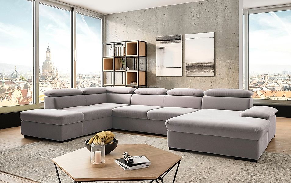 sit&more Wohnlandschaft "Alcudia U-Form" wahlweise mit Bettfunktion günstig online kaufen