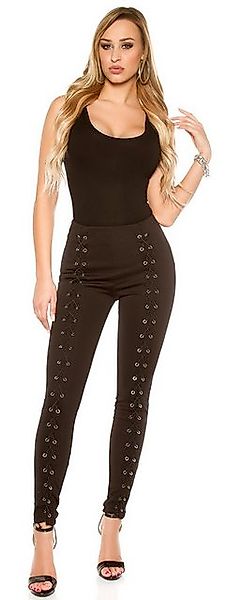 Koucla Treggings Damenhose Leggings Hose mit Schnürung günstig online kaufen