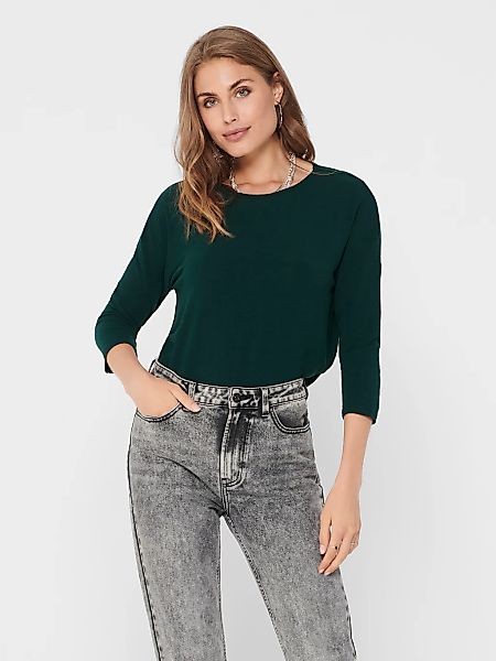 ONLY 3/4-Arm-Shirt "ONLGLAMOUR 3/4 TOP JRS NOOS" Materialmix, loose fit günstig online kaufen