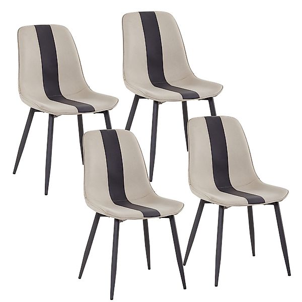 Mondeer Esszimmerstuhl Polsterstuhl, mit Metallbeinen, (4 günstig online kaufen
