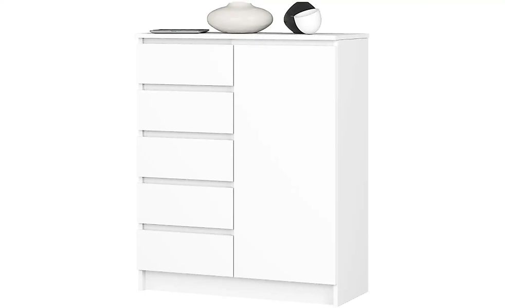 Highboard 80 cm breit Kuran ¦ weiß ¦ Maße (cm): B: 80 H: 97 Kommoden & Side günstig online kaufen