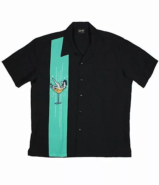Steady Clothing Kurzarmhemd Pin Up Girl Mint Retro Vintage Bowling Shirt Ro günstig online kaufen