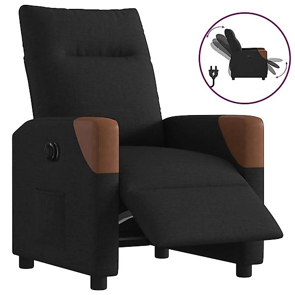 vidaXL Relaxsessel Elektrisch Schwarz Stoff 3323992 günstig online kaufen