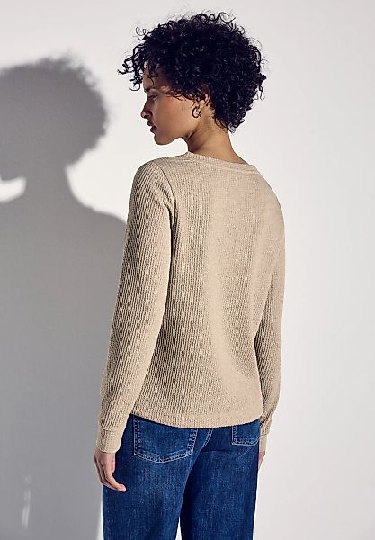 STREET ONE Sweatshirt Struktur-Optik, mit elastischem günstig online kaufen