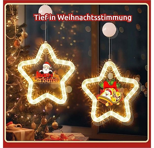 QUBEBU LED Stern Sterne Weihnachtsbeleuchtung Aufhängen Batteriebetriebene, günstig online kaufen