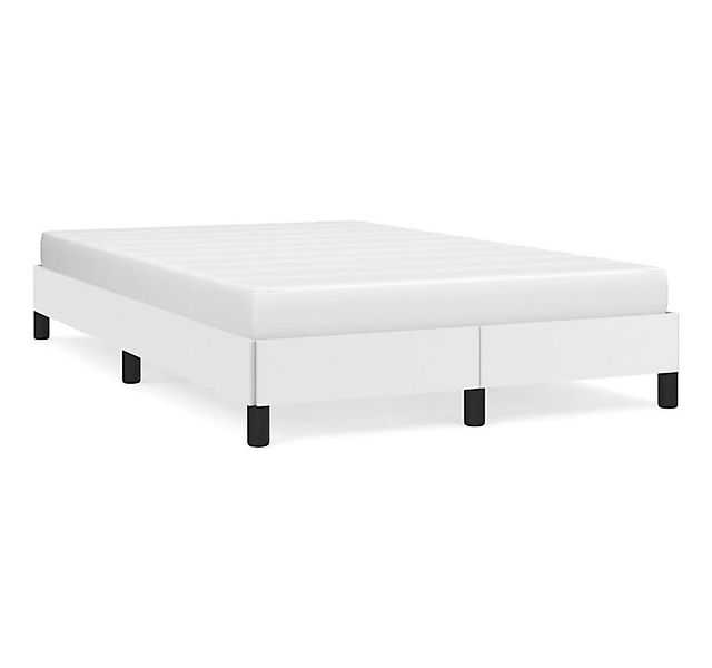 furnicato Bettgestell Weiß 120x200 cm Kunstleder (1-tlg) günstig online kaufen