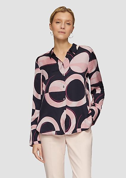 s.Oliver Langarmbluse Bluse Satinierte Longbluse mit günstig online kaufen