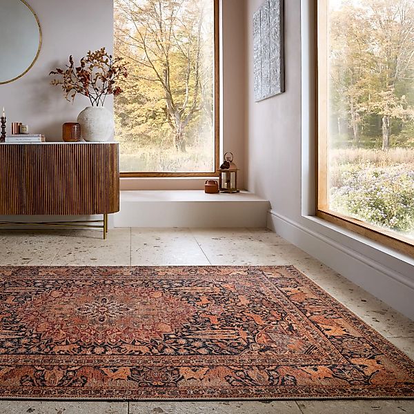 FLAIR RUGS Teppich "Nico" rechteckig 4 mm Höhe Waschbarer Traditioneller Te günstig online kaufen