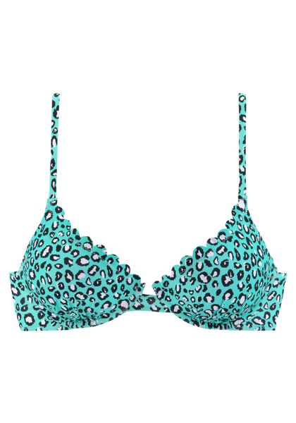 LASCANA Bügel-Bikini-Top Mae, farbenfroher Animalprint, verstellbare günstig online kaufen