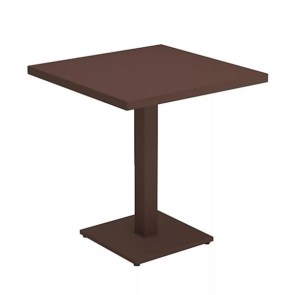 emu - Round Gartentisch 70x70x75cm - indischbraun/pulverbeschichtet/LxBxH 7 günstig online kaufen