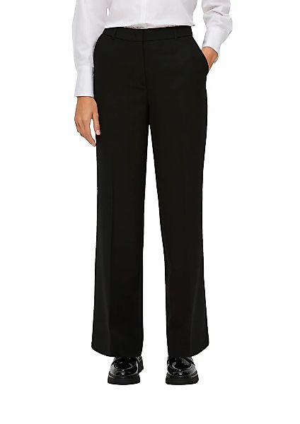 s.Oliver BLACK LABEL Bügelfaltenhose, in Unifarbe günstig online kaufen